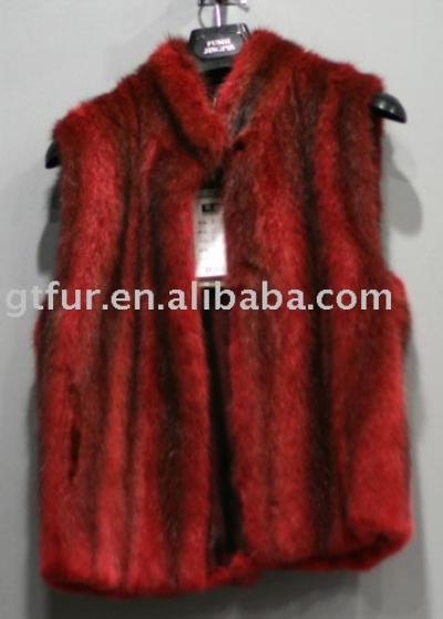 patch mink fur waistcoat (Patch Nerz Pelz Weste)