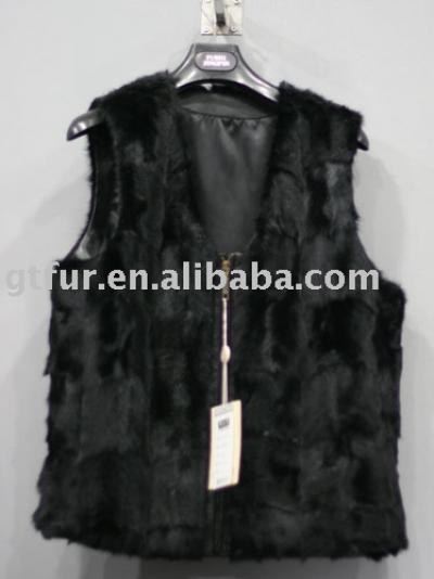 patch mink fur waistcoat (Patch Nerz Pelz Weste)