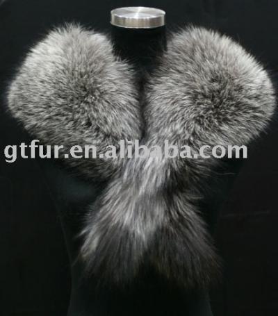 silver fox fur collar (Silver Fox Pelzkragen)
