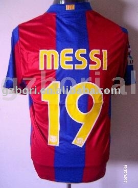 New club soccer jersey --Barcelona #19 Messi (home) (Nouveau maillot du Club de soccer - Barcelone n ° 19 Messi (home))