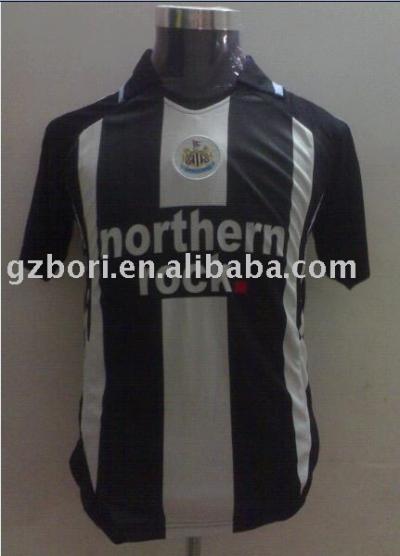 New club soccer jersey--Newcastle United (home) (Новый футбольный клуб Джерси - Ньюкасл (дом))