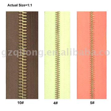 metal zipper (металлические молнии)