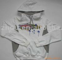 Long sleeves brushed fleece t-shirt with hood (Manches longues brossé polaire t-shirt avec capuche)