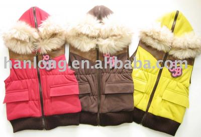 Kid`s lovely winter waistcoats with hood (Kid`s lovely winter waistcoats with hood)