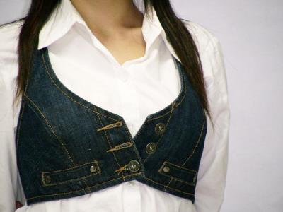 jean waist coat (jean waist coat)