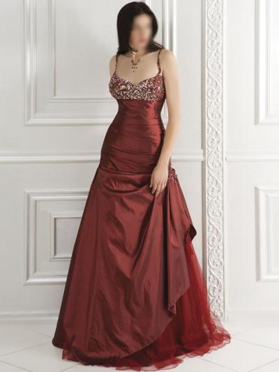 High-quality Evening Gown, ladies` Wear with Thick Satin, Italian Organza (Высококачественные Вечерние платья, Дамские одежды с толстыми сатин, органза итальянский)