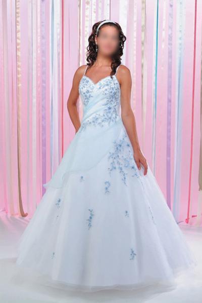 Ladies Wear Bridal Prom with embroidered lace (Женская одежда Люкс ППЗУ с вышитыми кружевами)