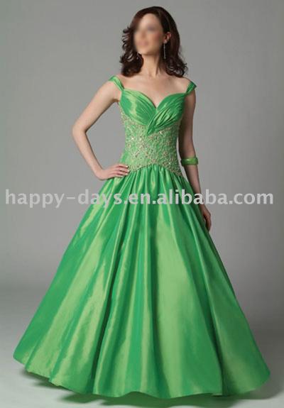 Ladies Fashion Wear with Taiwan Thick Satin and Japan Beads (Дамы модной одежды с Тайванем Толстого атласа и Японии бусы)
