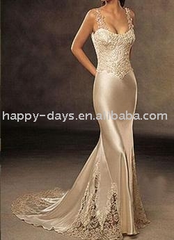 Good Silk Wedding Dress, Bridal Gown (Satin or Taffeta Crepe) (Хорошо шелкового свадебного платья, Свадебные платья (атлас или тафта Креп))