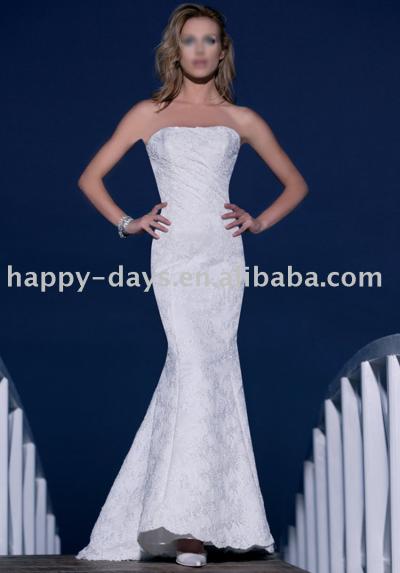 Ladies` Prom Wedding Dress with High-quality Fabrics (French Lace) (Дамские Пром Свадебное платье высококачественные ткани (французские кружева))