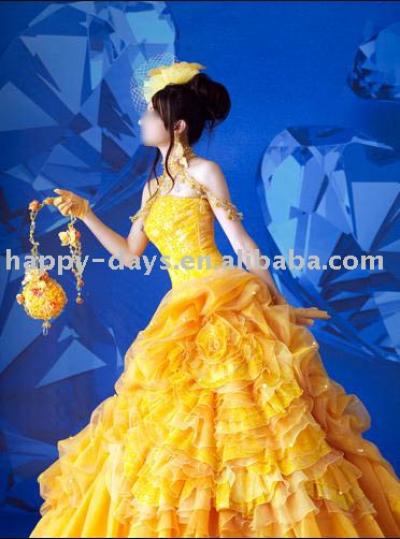 Sexy Prom Wedding Dress (Organza, Chiffon) (Сексуальная Пром свадебное платье (органза, шифон))