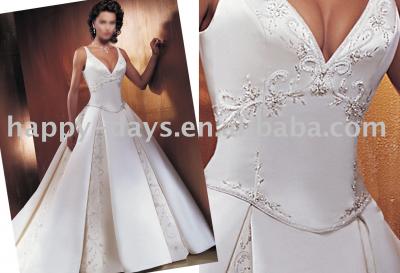 High-quality Bridal Gown, French Lace, Thick Satin (Высококачественные свадебное платье, французские кружева, атласные Толстого)