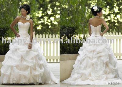 High-quality Bridal Gown, French Lace, Thick Satin (Высококачественные свадебное платье, французские кружева, атласные Толстого)
