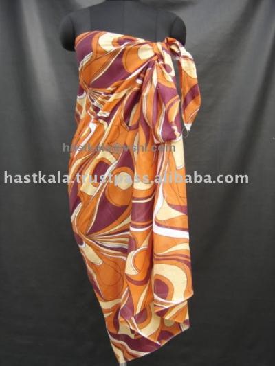 COTTON PRINTED PAREO / SARONG (COTTON PRINTED PAREO / SARONG)