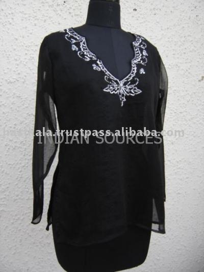 Chiffon Beaded Kurta (Chiffon Beaded Kurta)