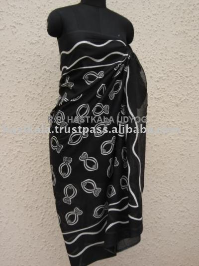 Rayon Printed Pareo / Sarong / Beach Scarf (Rayon Printed Pareo / Sarong / Beach Scarf)