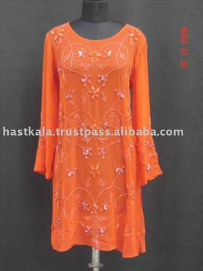 Silk Beaded Kurtas / Tops (Silk Beaded Kurtas / Tops)