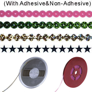 Sequin In Long Chain with adhesive (Sequin In Long Chain with adhesive)