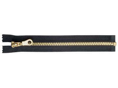 5# plastic zipper with golden teeth o/e (5 # Kunststoff-Reißverschluss mit goldenen Zähnen o / e)