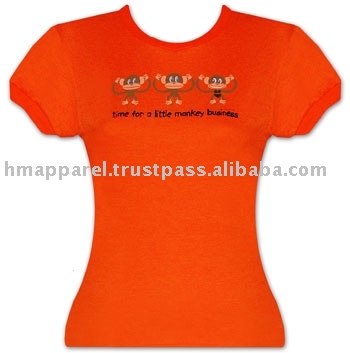 Girls Tee With Chest Print (Girls тройник с Сундук для печати)