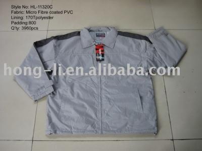 Men`s micro fibre with PVC coating jacket (Men`s micro fibre with PVC coating jacket)