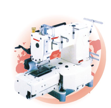 Cylinder Bed, 12-needle Sewing Machine With Elastic lace Attaching (Cylindre de lit, 12-aiguille de machine à coudre de dentelle élastique Fixatio)