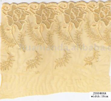 trimming lace with glitter%26brigth flake (Trimmen Spitze mit glitter% 26brigth Flocke)