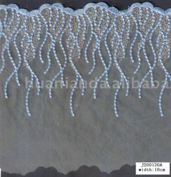 trimming lace with glitter (Trimmen Spitze mit glitter)