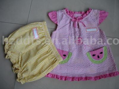 kid`s seersucker skirt (kid`s seersucker skirt)