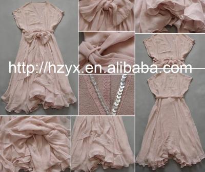 lady`s silk dress