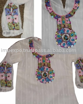 Girls Fashion Shalwar Kameez: Gala Kerhai Cut Dana Steel Work (Girls Fashion Shalwar Kameez: Gala Kerhai Cut Dana Steel Work)