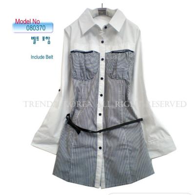 # 080370 Long Blouse With Belt (# 080370 Long Blouse With Belt)