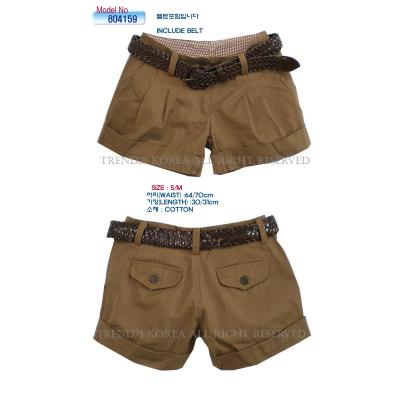 # 804159 Ladies Short Pants With Belt (# 804159 дамы короткие брюки с ремнем)