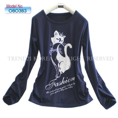 # 080383 Luxury Casal Top T-Shirt (# 080383 Luxe T-Shirt Top Casal)