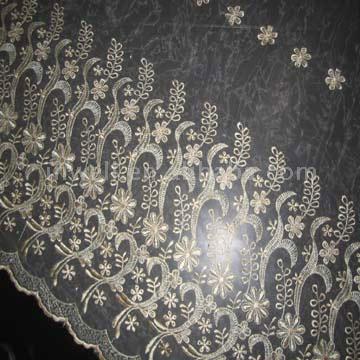 Voile Embroidery for Wedding Garments (Voile Stickerei für Hochzeitsgewand)