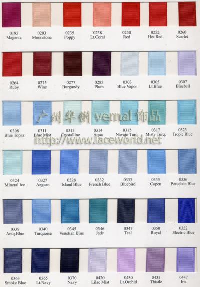 Grosgrain ribbon (Ruban gros-grain)