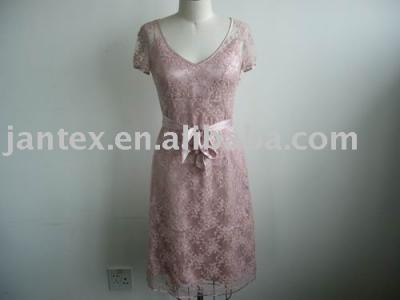 ladies 100% rayon mesh dress (ladies 100% rayon mesh dress)