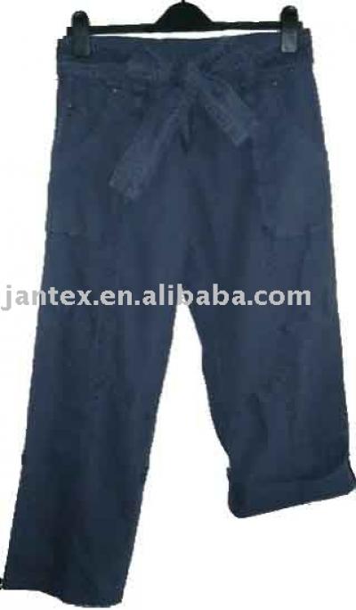 pigment dyed linen cotton trousers (pigment dyed linen cotton trousers)