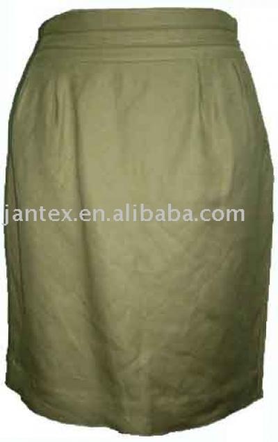 LINEN VISCOSE HOBBLE SKIRT (LEINEN VISKOSE Humpelrock)