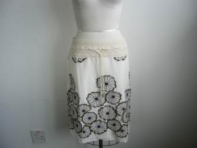ladies 100% cotton woven skirt (Mesdames 100% coton tissé jupe)