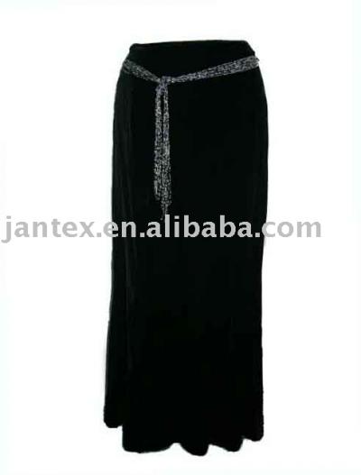 silk velvet skirt with beads belt (Seide, Samt Rock mit Perlen Gürtel)