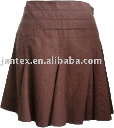 Ladies` linen/cotton skirt with faggoting lace (Ladies `Leinen-Baumwoll-Rock mit faggoting Spitze)