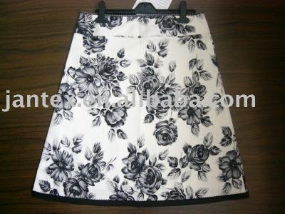 ladies printed cotton skirt (Mesdames coton imprimé jupe)