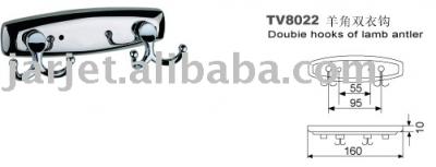 TV8022 Doulble hooks of lamb antler (TV8022 Doulble крючки ягненка рог)