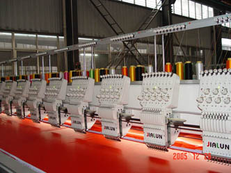 JIALUN JLF912 Computerized Multi-head embroidery machine (JIALUN JLF912 Computerized Multi-head embroidery machine)