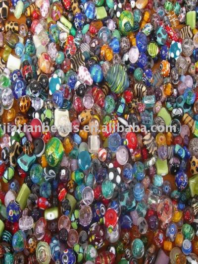 mixed lampwork beads (gemischt Glasperlen)