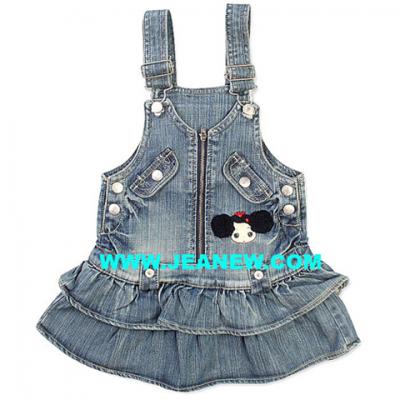 KN8-103 Kid `s Jeans Kleid (KN8-103 Kid `s Jeans Kleid)