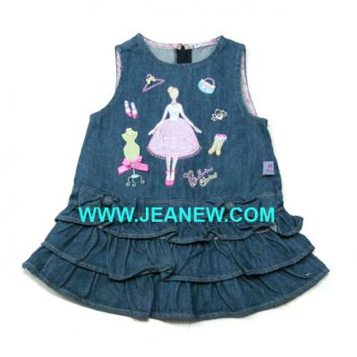 KN8-081 Kid`s Jeans dress (KN8-081 Kid `s Jeans Kleid)