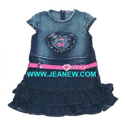 KN8-079 Kid`s Jeans dress (KN8-079 Kid `s Jeans Kleid)