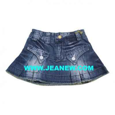 KN8-117 Kid`s Jean skirt (KN8-117 Kid `s Jean Rock)